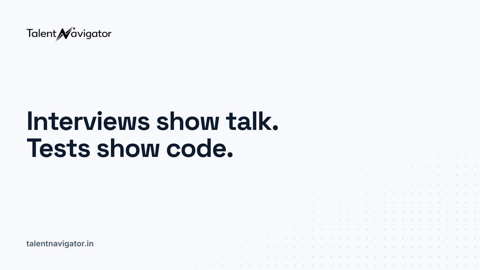 What a technical test catches that interviews miss