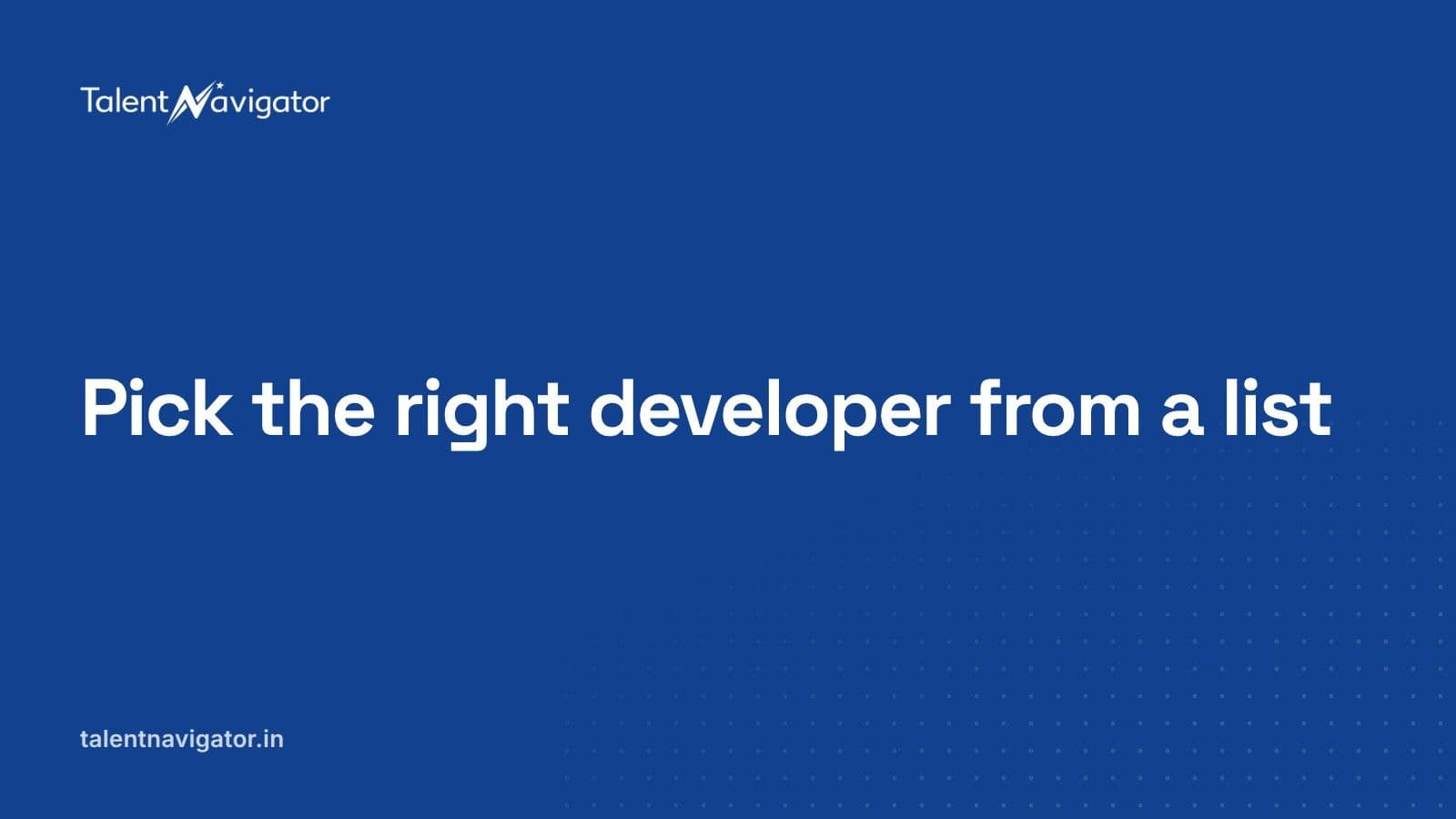How to pick a developer from profiles: 3 checks